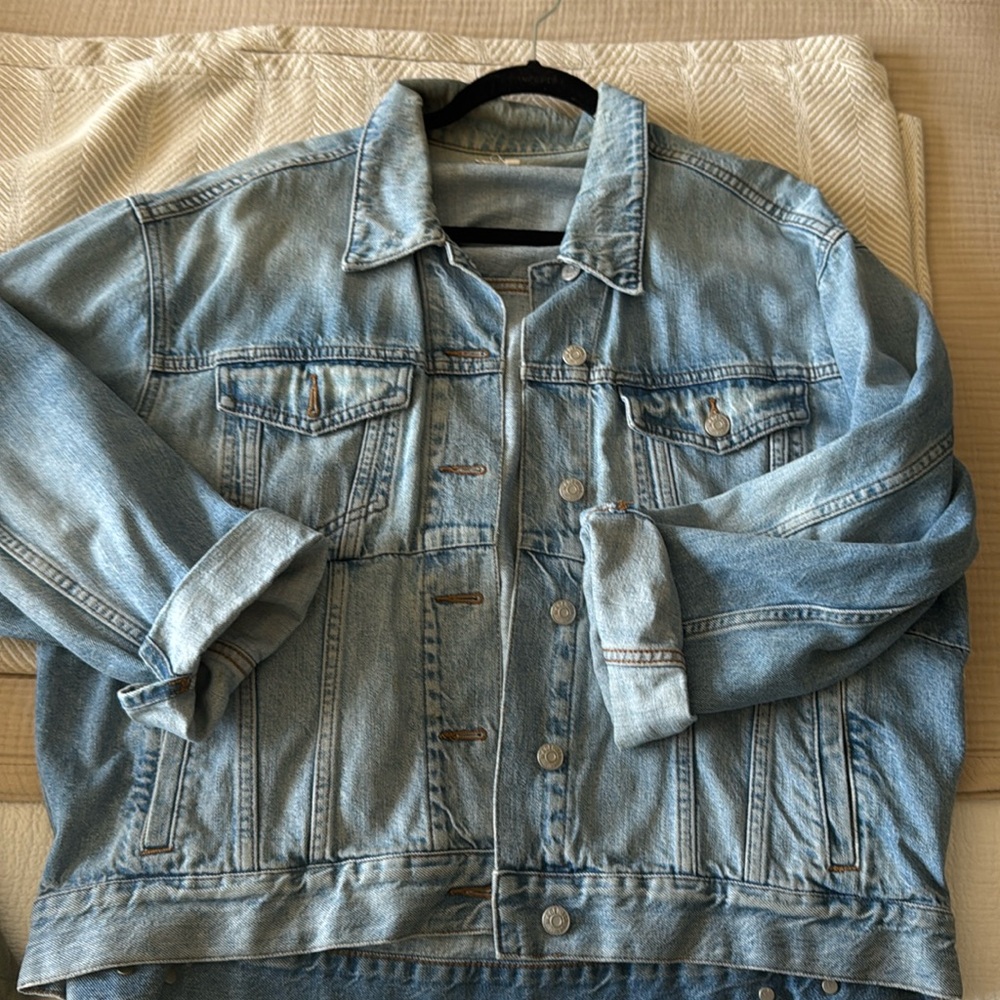 Oversize madewell jean jacket size XL